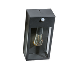 Oprawa ścienna zewnętrzna z czujnikiem ruchu NIKLAS WALL Czarny (AZ4487) - AZzardo