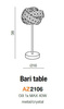 Lampa stołowa BARI TABLE (DEL-8348-1T - Azzardo)