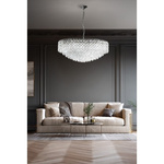 Kryształowy żyrandol  BURANO 100 PENDANT CH (AZ6907) Azzardo