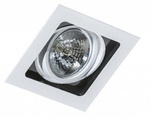 Lampa wpuszczana SISTO 1 white/black (AZ1446 | GM2109-WH) - AZZARDO