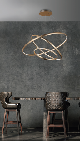 Lampa wisząca BRIGHTON 3 GO złota LED (AZ4429) - Azzardo