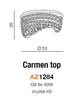 Plafon CARMEN AZ1284 (5102-6PX/TOP) Azzardo