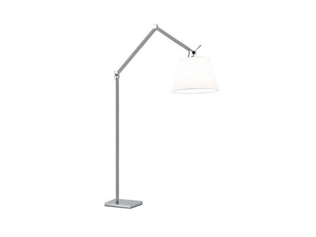 Lampa podłogowa Zyta L Floor stelaż aluminium AZ 2310 + AZ 2605 klosz biały | white - średnica 36 - Azzardo