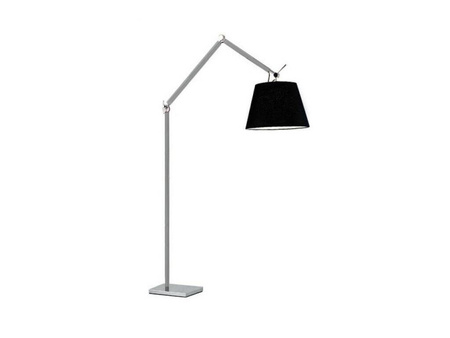 Lampa podłogowa Zyta L Floor stelaż aluminium AZ 2310 + AZ 2603 klosz black | czarny - średnica 36 - Azzardo