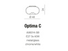 Kinkiet OPTIMA C chrom/ biel (AX 6014-5B | AZ0183)  Azzardo