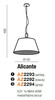 Lampa wisząca ALICANTE biała (MD2361-MWH - Azzardo) - żyrandol