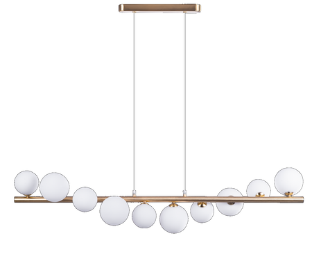 Lampa wisząca SYBILLA 10 PENDANT złota GO (AZ4407) - Azzardo