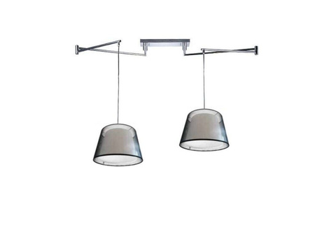 Lampa wisząca NATALIA 2 S stelaż AZ 1923 + AZ 2609 klosz clear | przeźroczysty - średnica 43 - Azzardo - żyrandol
