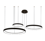 Żyrandol AGNES PENDANT 38+58+78 DIMM CCT SWITCH BK (AZ5024) - Azzardo