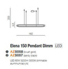 Żyrandol ELENA 150 DIMM czarny (AZ5057) - Azzardo