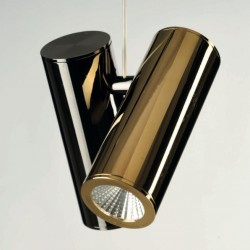 Lampa wisząca na listwie, z reflektorami JADE 6 PENDANT BKCH-GO (AZ6213) - Azzardo
