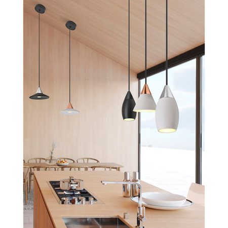 Lampa wisząca Tentor Czarna AZZARDO (AZ3098-AZ3088)