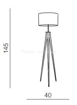 Lampa podłogowa SINTRA szara (AZ2411 - Azzardo)