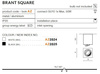 Plafon BRANT SQUARE white (AZ2824) - AZZARDO