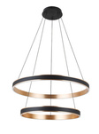 Lampa wisząca RIO 50+70 3-STEP DIMM Czarny/Złoty (AZ5779) - Azzardo