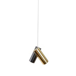 Lampa wisząca z dwoma reflektorami JADE 2 PENDANT BKCH-GO (AZ6212) - Azzardo