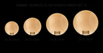 Zestaw 15 kloszy BUBBLES Szkło SHADES SET 10 AMBER (AZ6454) - Azzardo