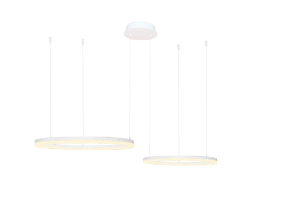 Żyrandol HALO PENDANT 80+60 CCT WH + REMOTE CONTROL (AZ4977) - Azzardo