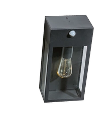 Oprawa ścienna zewnętrzna z czujnikiem ruchu NIKLAS WALL Czarny (AZ4487) - AZzardo