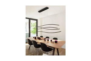 Lampa wisząca WAVES czarna (AZ2912) - Azzardo