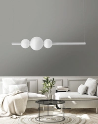 Lampa wisząca SANDRA 3 biała kule ściemnialna WH (AZ4426) - Azzardo