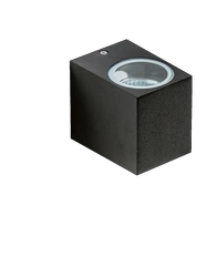 Oprawa ścienna zewnętrzna RIMINI 1 SQUARE Czarny (AZ4267) - AZzardo